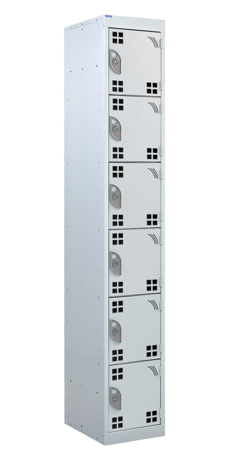 Light Gray Tool Charging Lockers - Perforated Door