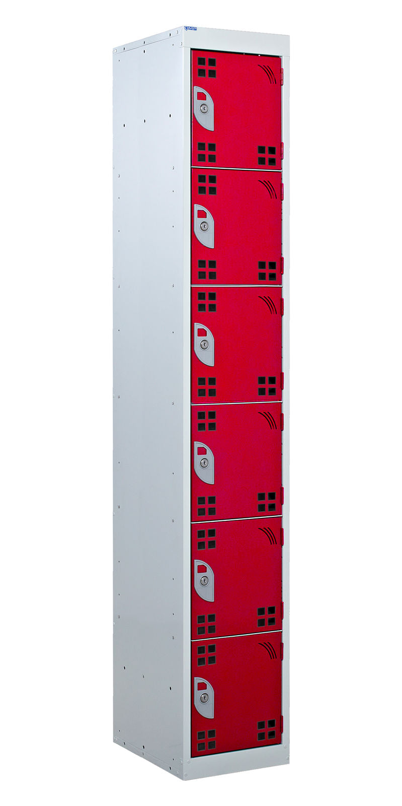 Light Gray Tool Charging Lockers - Perforated Door