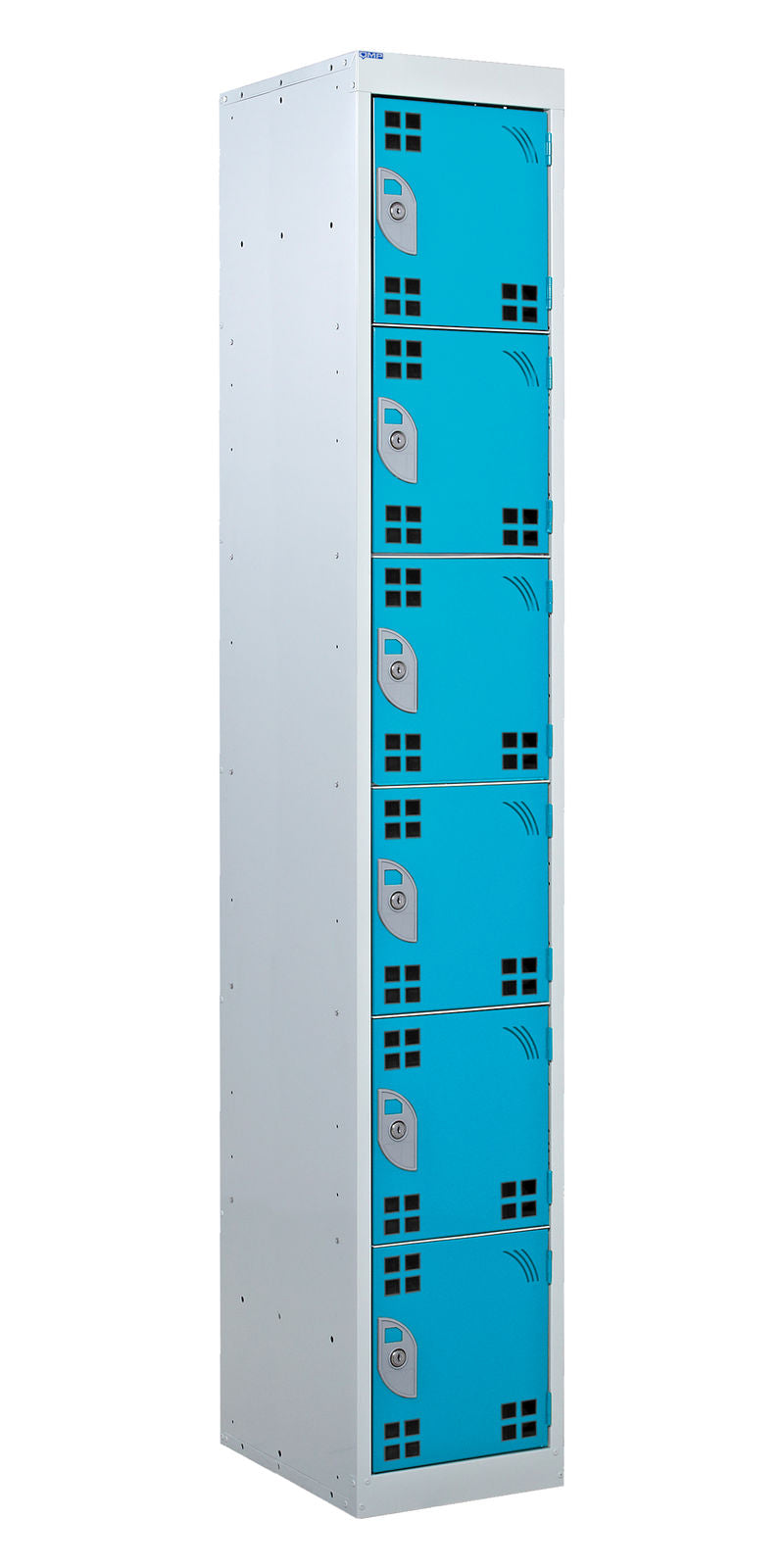 Light Gray Tool Charging Lockers - Perforated Door