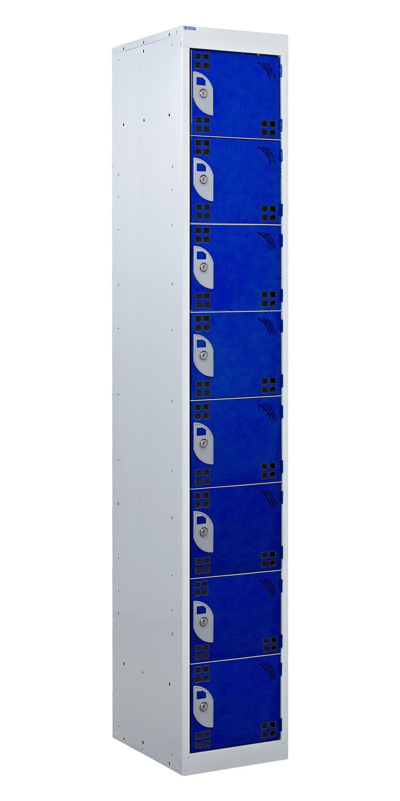 Midnight Blue Tool Charging Lockers - Perforated Door