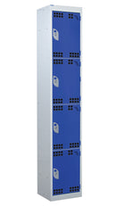 Dark Slate Blue Tool Charging Lockers - Perforated Door