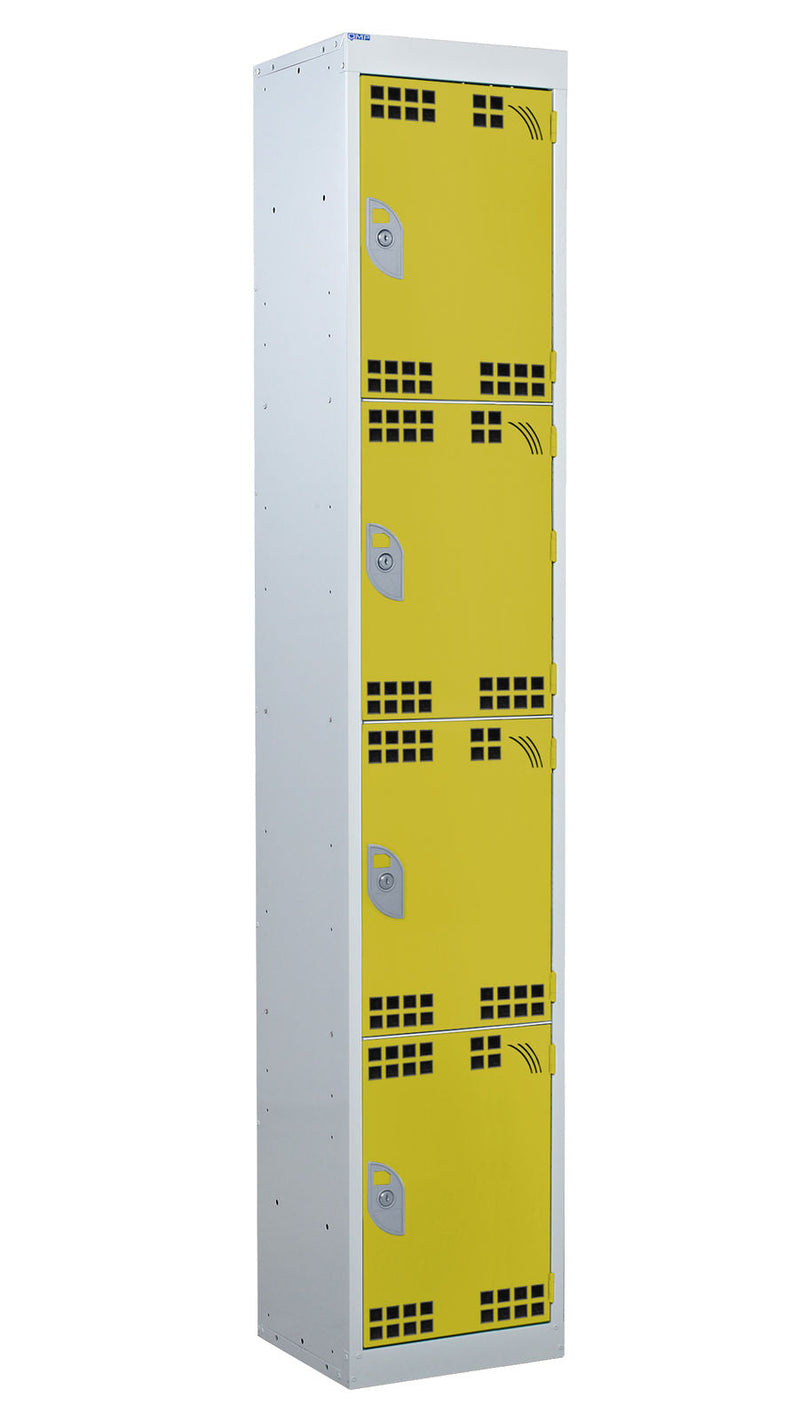 Goldenrod Tool Charging Lockers - Perforated Door