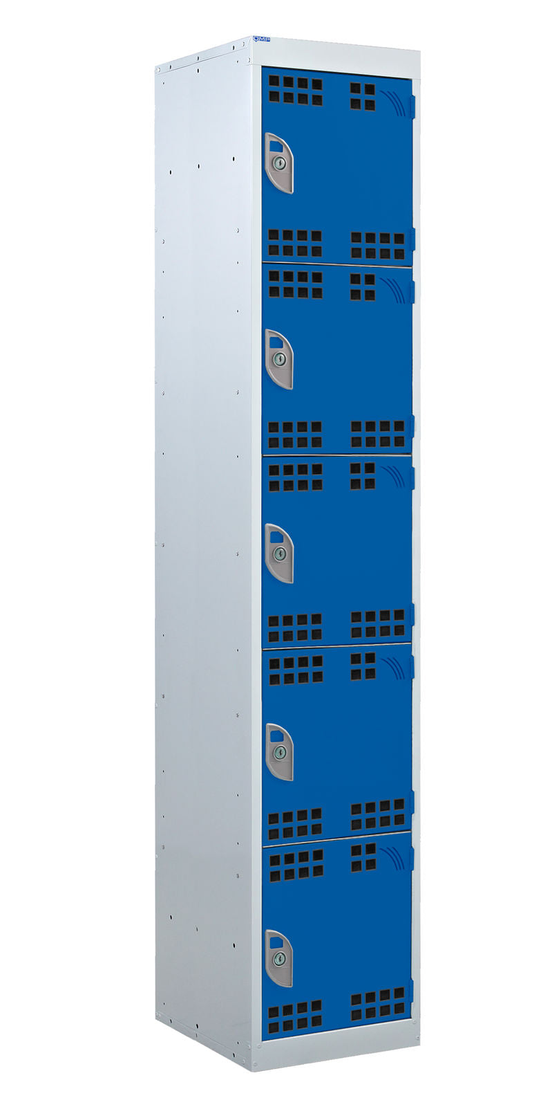 Dark Cyan Tool Charging Lockers - Perforated Door