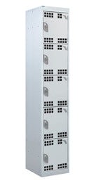 Light Gray Tool Charging Lockers - Perforated Door