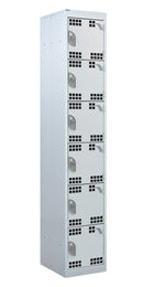 Light Gray Tool Charging Lockers - Perforated Door