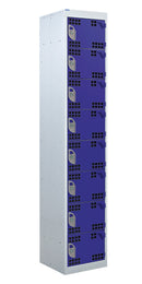 Dark Slate Blue Tool Charging Lockers - Perforated Door