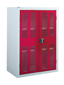 Brown Perforated Door Cupboards