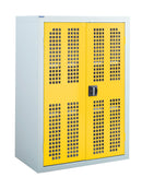 Sandy Brown Perforated Door Cupboards