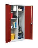 Saddle Brown Utility Cupboard - 3 Shelves