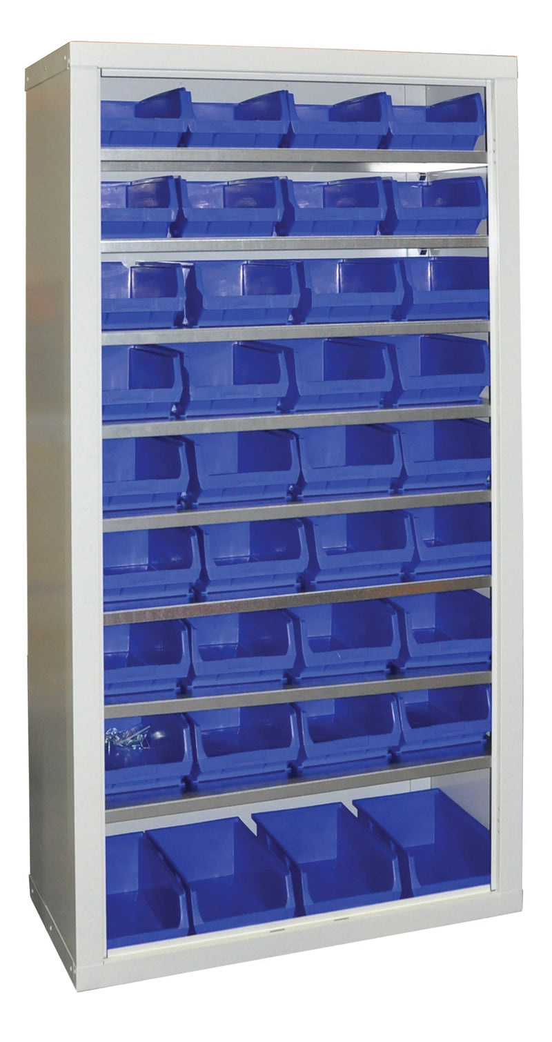 Dark Slate Blue Container Storage Cupboards