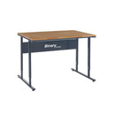 Dark Slate Gray BINARY MANUAL HEIGHT ADJUSTABLE WORKBENCHES