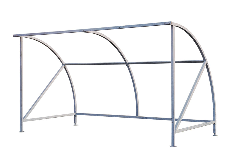 Light Slate Gray Dudley Cycle Shelter with Perspex Panels