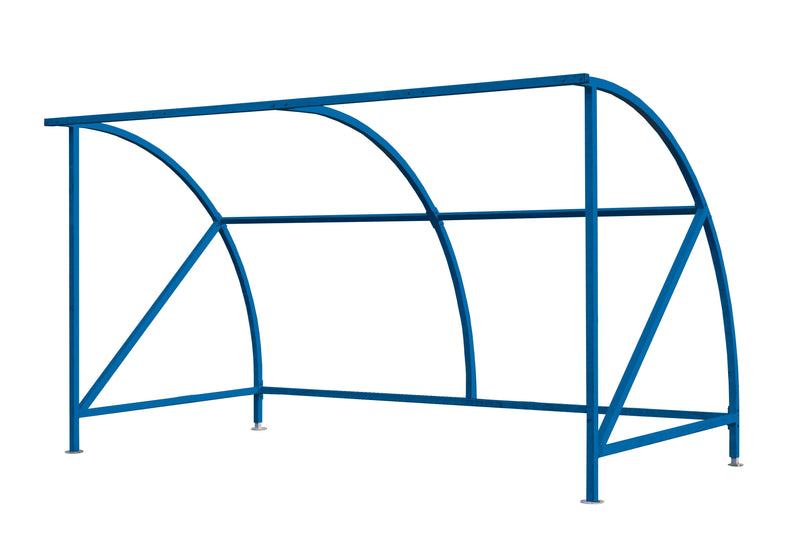 Dark Cyan Dudley Cycle Shelter with Perspex Panels