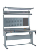 Slate Gray Premium Height Adjustable Esd Assembly Workbenches
