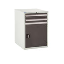 Light Gray 1500mm System Tek Workbenches - 2x 600mm Cabinets