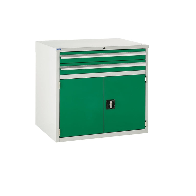 Sea Green 1500mm System Tek Workbenches - 2x 900mm Cabinets