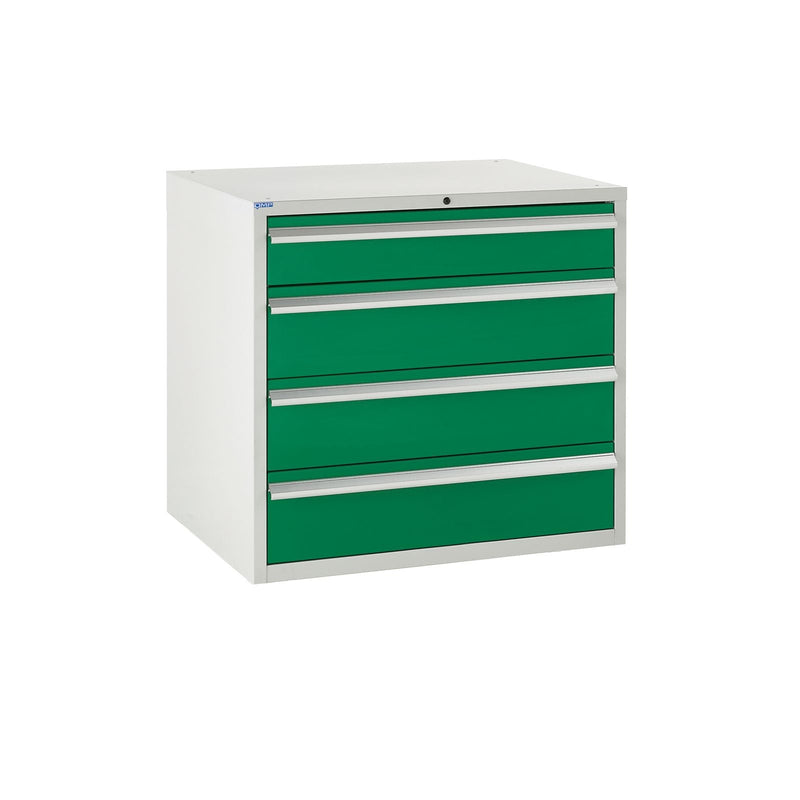 Sea Green System Tek Workbenches - 900mm Cabinets