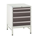 Dark Slate Gray Euroslide Under Bench On Stand - 600W