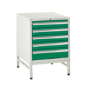 Sea Green Euroslide Under Bench On Stand - 600W