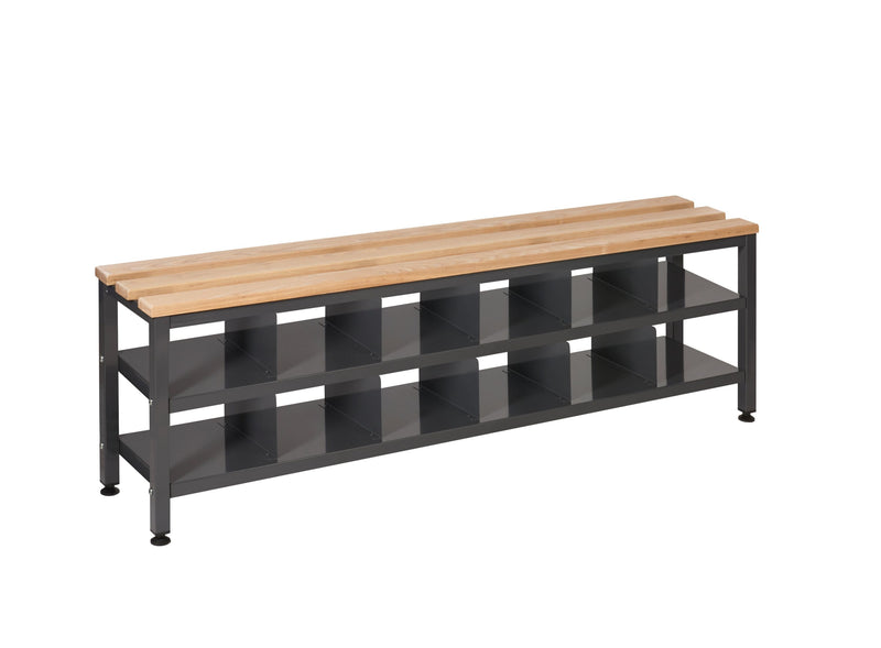 Dark Slate Gray Locker Room Furniture - Single / Double Depth Benches