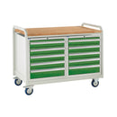 Dark Olive Green Euroslide Trolley Kits - 960mm x 1270mm x 675mm