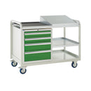 Light Gray Euroslide Trolley Kits - 960mm x 1270mm x 675mm