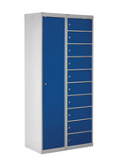 Light Gray Laptop & Tablet Storage Locker - 8 Compartments