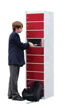 Dark Slate Gray Laptop & Tablet Storage Locker - 8 Compartments