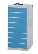 Gray Laptop & Tablet Charging Lockers - 8 Compartments