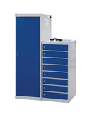 Gray Laptop & Tablet Charging Lockers - 8 Compartments