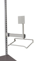 Dark Gray Monitor & Keyboard Shelf - Light Grey