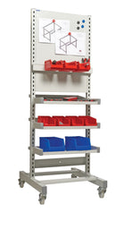 Light Gray Shelf & Panel Trolleys