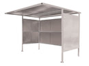 Light Slate Gray Traditional Cycle Shelter with Galvanised Panels