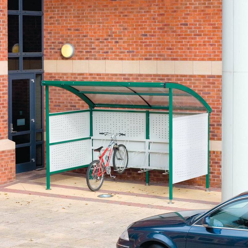 Light Gray Premier Cycle Shelters