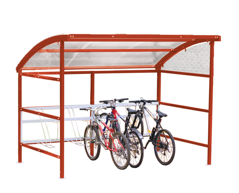 Light Gray Premier Cycle Shelters