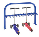 Dark Slate Blue Double Sided Scooter Racks - Dark Blue Frame