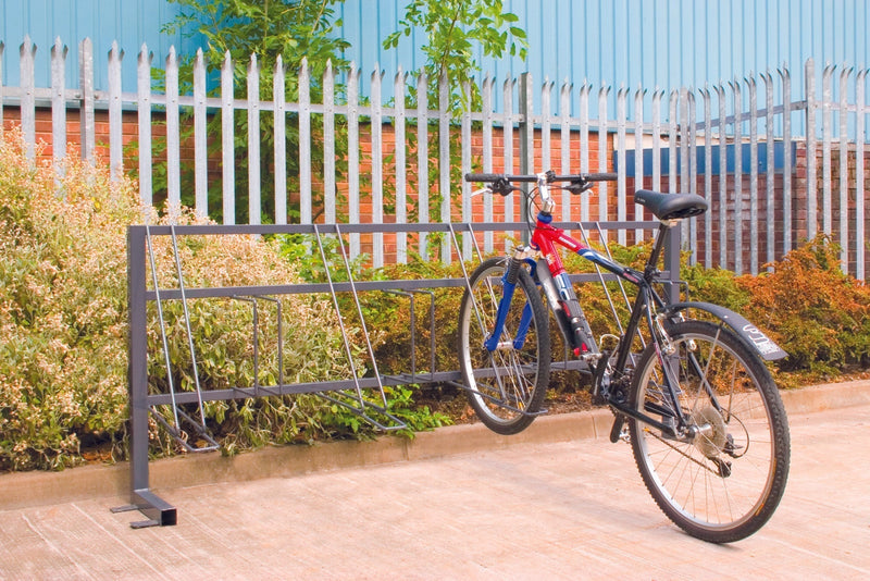 Gray Traditional Bike Racks - Dark Grey