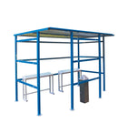 Dark Slate Blue Traditional Smoking Shelters