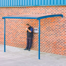 Light Gray Wall Mounted Smoking Shelter