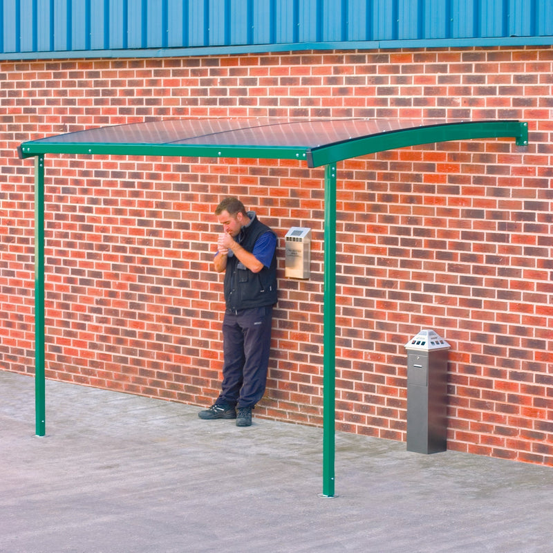 Rosy Brown Wall Mounted Smoking Shelter