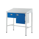 Dark Cyan Team Leader Workstations - Single Drawer & Cupboard