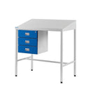 Gray Team Leader Workstations - Triple Drawer