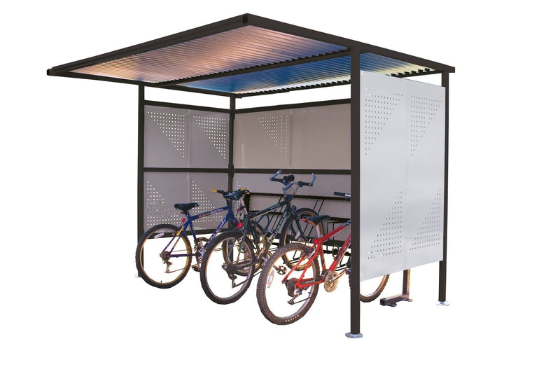 Light Slate Gray Traditional Cycle Shelters B