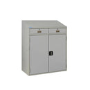 Dark Gray Double Drawer Workstations