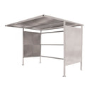 Dark Gray Traditional Cycle Shelter With Perforated Sides