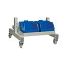 Dark Slate Blue Tilting Shelf Trolleys
