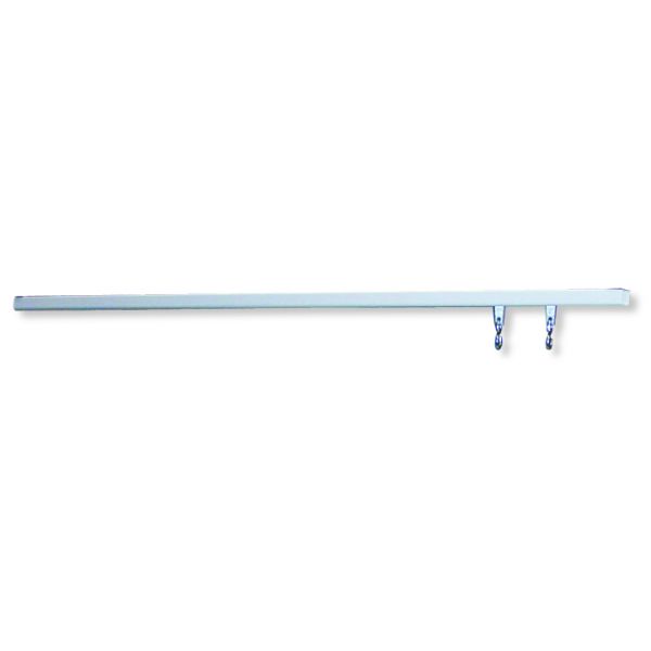 Light Gray Tool Rail w/ Sliding Hooks - Workbench Accessories