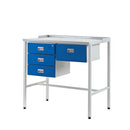 Dark Cyan Team Leader Workstations - Triple & Single Drawer
